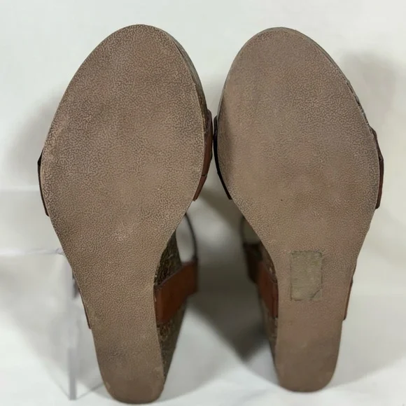Blowfish Malibu Hazard Braid Brown Cork Wedge Platform Sandals Women's 7 - Picture 10 of 10